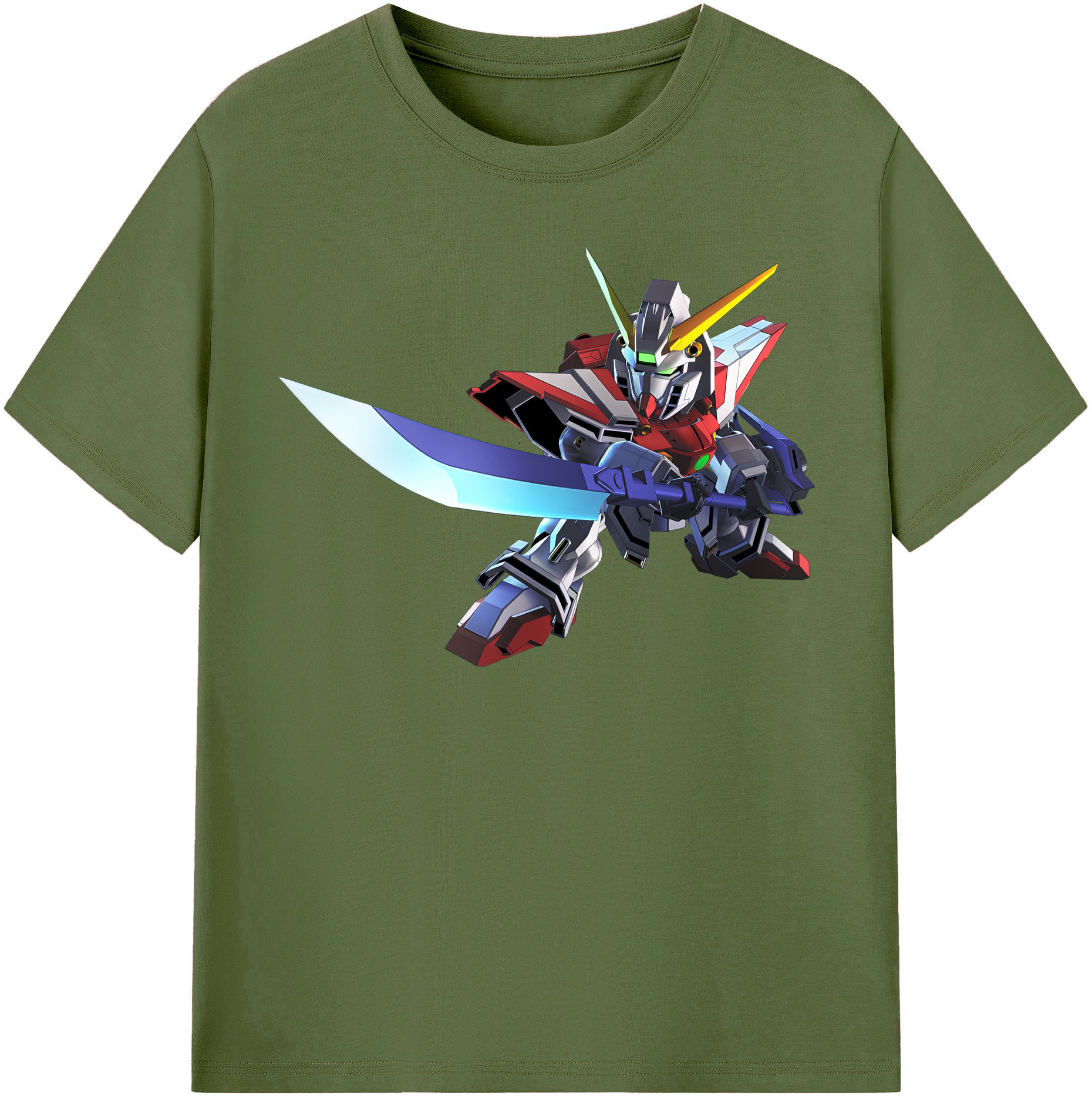 （画像用） 機動戦士ガンダム Mobile Suit Gundam 綿100％半袖Tシャツ（フロントプリント）